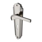 Heritage Brass - Waldorf Door Handle on Plate