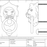 Anvil Lion Head Door Knocker