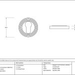 Anvil Round Escutcheon (Beehive)