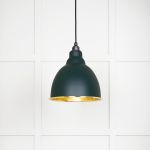 Hammered Brass Brindley Pendant in Dingle