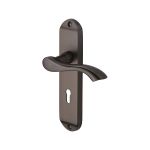 Heritage Brass - Algarve Door Handle on Plate