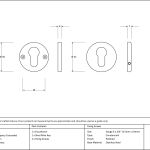 Anvil Regency Concealed Escutcheon