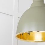 Smooth Brass Brindley Cluster Pendant in Tump