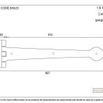 Textured  Cast T Hinge (pair)