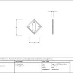 Anvil Diamond Euro Escutcheon