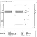 From The Anvil Slimline Lever Espag. Lock Set