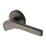 Heritage Brass - Tiffany Door Handle on Round Rose