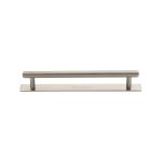 Heritage Brass - Knurled Cabinet Pull Handle with Plate
