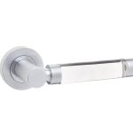 Jedo Natural Milo Door Handles On Rose
