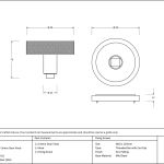 Anvil Brompton Centre Door Knob (Art Deco)
