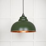 Hammered Copper Harborne Pendant in Heath