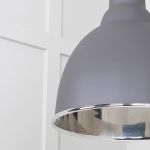 Smooth Nickel Brindley Cluster Pendant in Bluff