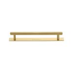 Heritage Brass - Knurled Cabinet Pull Handle with Plate
