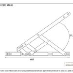 Stainless Steel Defender Friction Hinge - Top hung