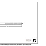 Pewter M5 x 120mm Male Bolt (1)