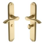 Heritage Brass - Algarve Long Door Handle on Plate