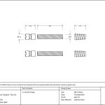 Satin SS (304) 50mm Secret Fixings for T Bar (2) - Offset
