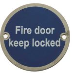 Stainless Steel Fire Door Locked