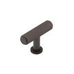 Piccadilly Knurled T Bar Cupboard Knobs
