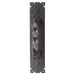 Black Antique Barley Twist Pull Handle on Backplate