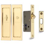 Heritage Brass - Flush Pull Privacy Set