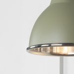 Smooth Nickel Brindley Wall Light in Tump