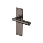 Heritage Brass - Bauhaus Door Handle on Plate