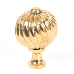 Polished Brass Spiral Cabinet Knob