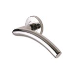 Steel Line - Tubular Door Handle on Round Rose