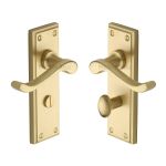 Heritage Brass - Edwardian Door Handle on Plate