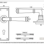 From The Anvil Regency Lever on Backplate Set