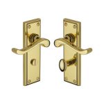 Heritage Brass - Edwardian Door Handle on Plate