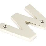 From The Anvil Polished Nickel Letter