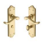 Heritage Brass - Buckingham Door Handle on Plate