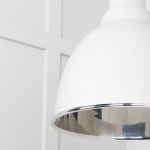 Smooth Nickel Brindley Cluster Pendant in Flock