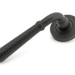 Anvil Hammered Newbury Lever on Rose Set (Beehive)