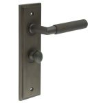 Burlington Piccadilly Knurled Door Handles On Back Plate with Turn & Release