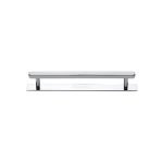 Heritage Brass - Hexagonal Cabinet Pull Handle with Plate