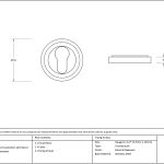Round Escutcheon (Art Deco)