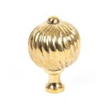 Polished Brass Spiral Cabinet Knob