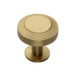 Heritage Brass - Ridge Cabinet Knob with Rose