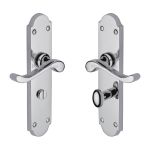 Heritage Brass - Savoy Long Door Handle on Plate