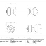 Anvil Elmore Concealed Mortice Knob Set
