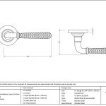 Anvil Hammered Newbury Lever on Rose Set (Plain)