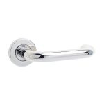 Stainless Steel Orbit 19mm Door Handles On Rose