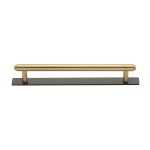 Heritage Brass - Step Cabinet Pull Handle with Plate
