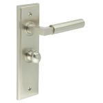 Burlington Westminster Door Handles On Back Plate with Turn & Release