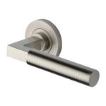 Heritage Brass - Spectral Door Handle on Round Rose