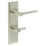 Burlington Knightsbridge Door Handles On Back Plate with Turn & Release