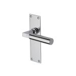 Heritage Brass - Bauhaus Door Handle on Plate
